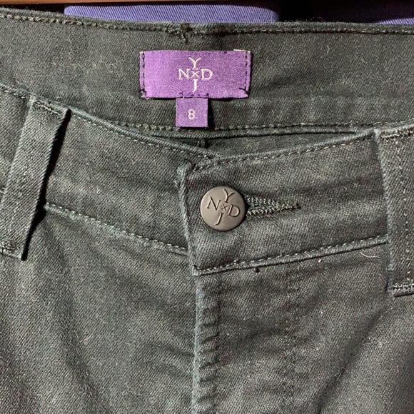 NYDJ crop jeans w/crystal embellishments stretch - Picture 2 of 16